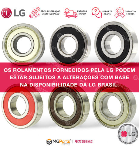 Kit Rolamento Retentor Lava E Seca LG Wd1410rd Wd1412rt 2