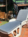 Colchoneta Para Reposera Impermeable 180 X 55 X 5cm Gris 2