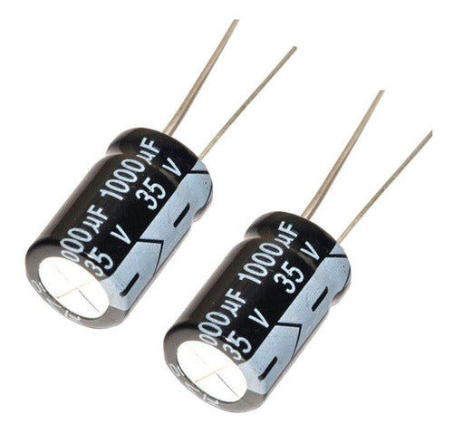 Capacitor Electrolítico 1000uf 35v 13x21mm - Pack 5 Unidades 0