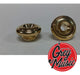 Pair of Golden Cool Parts SC012 GD Strap Buttons x2 1