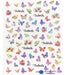 Self-Adhesive Nail Stickers - Butterflies - Nail Art 62