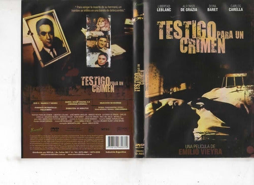 Testigo Para Un Crimen - Dvd Original - Buen Estado 0