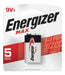 Energizer MAX 9V Rectangular Battery Pack of 4 Units 3