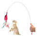 Interactive Cat Toy - Long Resistant Wire Wand for Encouraging Play 0