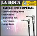 LA ROCA Cable Interpedal Plug L Ficha Metalica 24cm Pedales Cuo 3