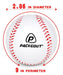 Packgout Soft Baseball for Reduced Impact, Training for Kids and Teens (6/8/12 Units), White 3