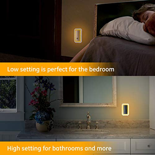 Ge LED Sleeplite, Luz Nocturna De Color Ámbar Enchufable Con 3