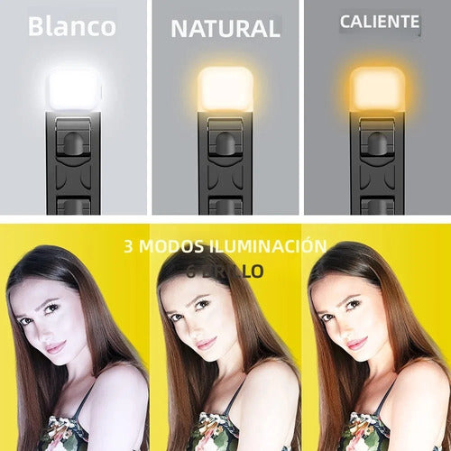 Palo Selfie Celular Mixio Bluetooth Aluminio Tripode Con Luz 3