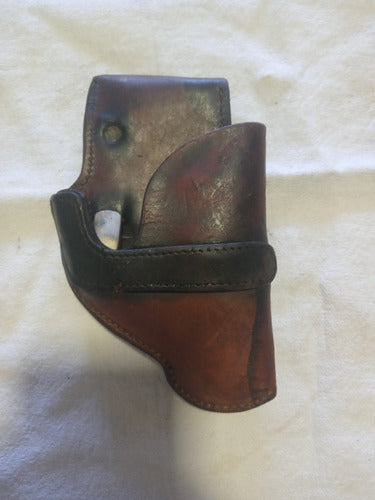 Antigua Funda De Cuero Para Revolver 38 4  Folsom Audley 0