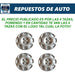 Set of 4 Peugeot 206 Wheel Hubcaps 14 Inches 8 Holes 3