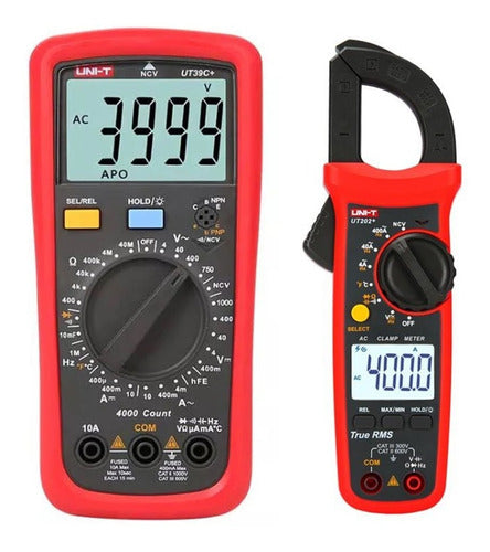 Uni-T Multimeter UT39C+ Plus Clamp Meter UT202+ Plus 0