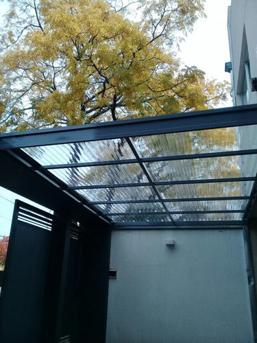 Decoralumer Garage Roof Black Galvanized Sinusoidal 3