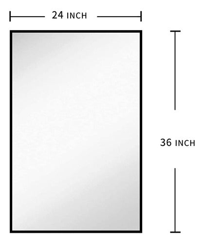 Fanyushow Modern Rectangular Wall Mirror 1