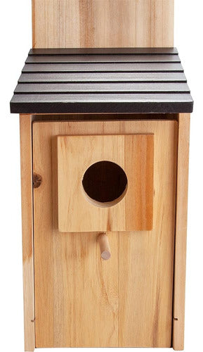 CARTMAN Cedar Blue Birdhouse, Wooden Bird Houses for Outdoors 0