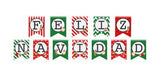 Party Store Feliz Navidad Green and Red Banner 0