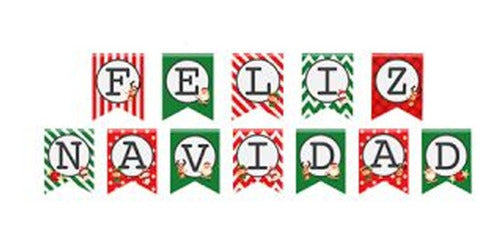 Party Store Feliz Navidad Green and Red Banner 0