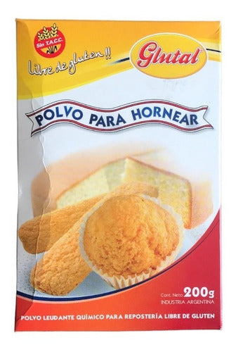 Pack X 3 Polvo De Hornear Glutal 200 Grs 0