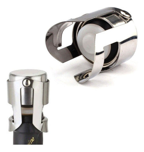 Champagne and Cider Stainless Steel Sparkling Wine Stopper 1