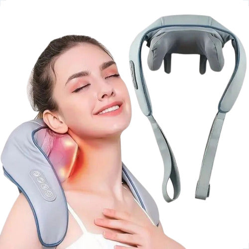 Colete Massageador Shiatsu Pescoço Ombros Cervical Compacto 0