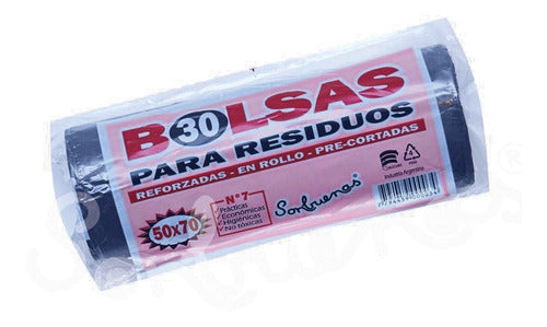 Son Buenas Large Reinforced Waste Bags 50 X 70 cm Roll Pack of 120 0