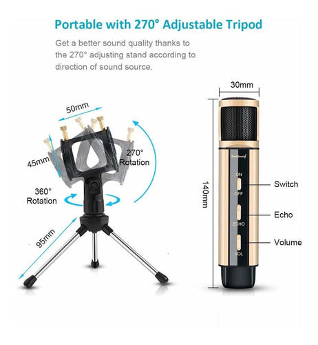 ZealSound Studio Recording Microphone for iPhone PC Android 1