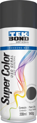 Quick-Drying Graphite Grey Aerosol Paint 200ml/140g by Tekbond 0