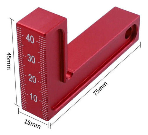 Ferramenta De Carpinteiro De Quadrados De Precisão Leve De 1