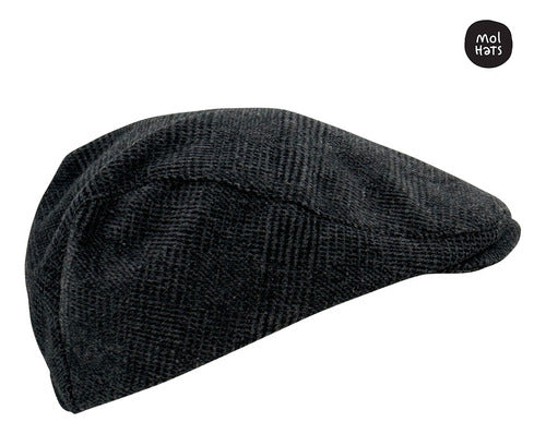 Italian Style Ivy Beret in Tailored Wool Blend Fabric by Mol Hats 2