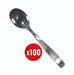 100 Dessert Spoons Stainless Steel Cutlery Set Striped 0