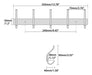 Alise Gancho Para Toallas De Bano Con 5 Ganchos Para Colgar 1