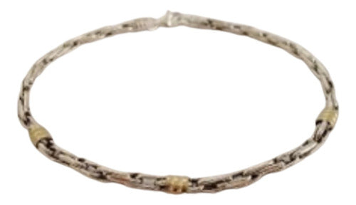 El Trust Joyero Pulsera Eslabon Soga N°4 Plata 925 Oro 18k Oferta Garantia 1