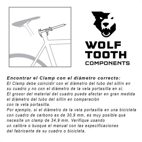 Wolf Tooth Seatpost Clamp Ultra Light QR 34.9mm - Epic Bikes 2