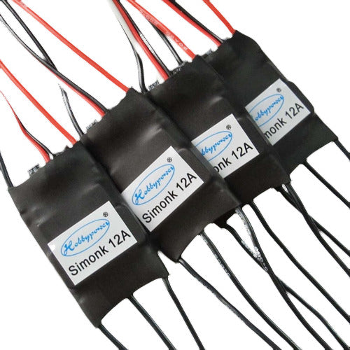 SimonK 4x12A ESC Brushless Speed Controller for 2-3S Lipo Multicopters 0