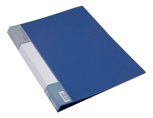 Pomplin A4 Folder with Sleeves | 20 Sleeves | Blue 0