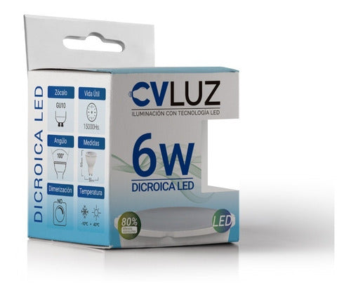 Cvluz Dicroica LED 6W 220V GU10 Warm and Cold White Offer 2