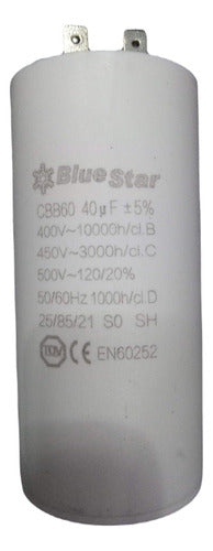 BlueStar 40uf Microfarads Capacitor 450V 50/60Hz 1