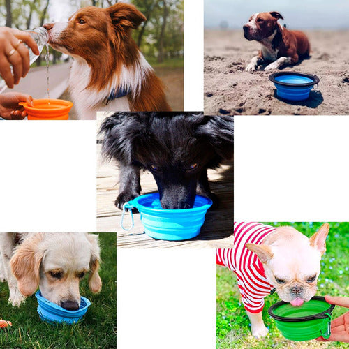 Mondo Cane Portable Large Foldable Silicone Water and Food Bowl 6