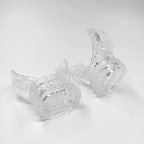 Maluan 6 Pack Clear Silicone Diving Mouthpiece with Strap 1