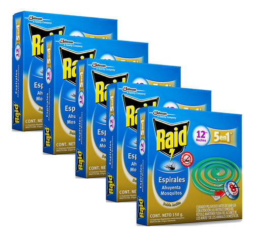 Raid Espirales - Mosquito Repellent Spirals for Dengue Prevention 60 Count 0