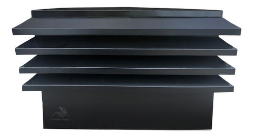 ASAMBLEA280 Sombrero Espiro Negro Remate Ventilacion Parrilla 60x40 Cm 1