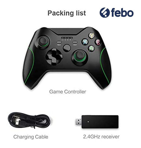 FEBO Wireless Joystick Controller for Xbox Series S X One PS3 PC - Black 1