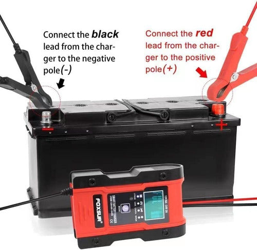 Universal Importaciones Cargador De Batería Inteligente Automático 12-24v Gel Acido 2