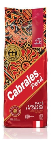 Cabrales Combo Café Granos Tostado Perú Arabica 2kg S/TACC 1