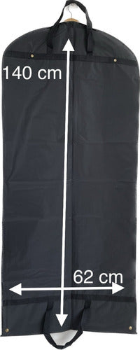 Set of 3 Eco-Friendly PEVA Garment Bags with Handles and Fasteners 1