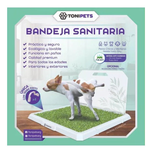 Bandeja Sanitaria Grande Perro Macho Lavable Adiestramiento 1