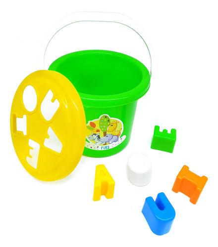 Generic Colorful Learning Bucket with Vowel Shapes - 10076 0