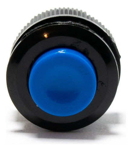 ELUMILED 10 Normal Open Push Buttons 16mm Diameter 14mm Hole 1A 250V Blue 2