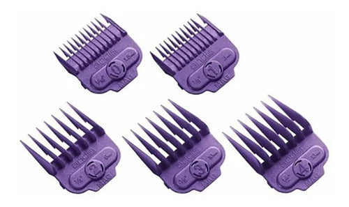 Andis Set of 5 Magnetic Elevation Combs for Hair Clippers 1