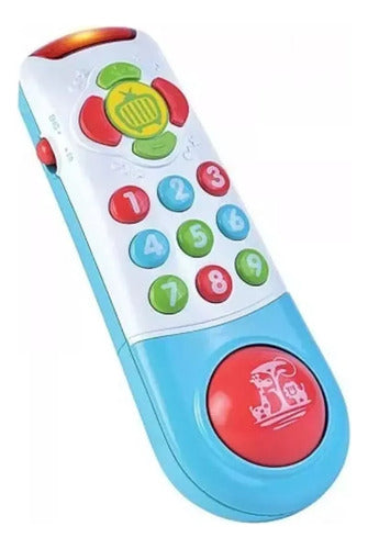 Happy Kids Nikko Mi Primer Control Remoto Para Bebe Luz Sonido Bilingue 0