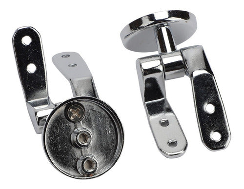 SV Set of Metal Hinges for Short Toilet Seat 0